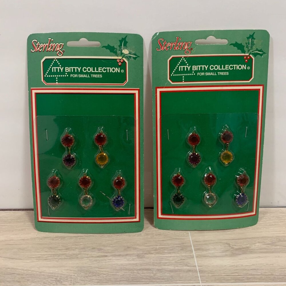 Sterling Itty Bitty Collection Colorful Gems Mini Ornaments